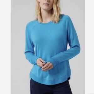 Athleta Mindset Sweatshirt In Bright Turquoise M
